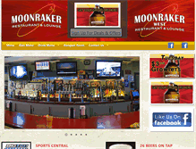 Tablet Screenshot of moonrakerrestaurant.com